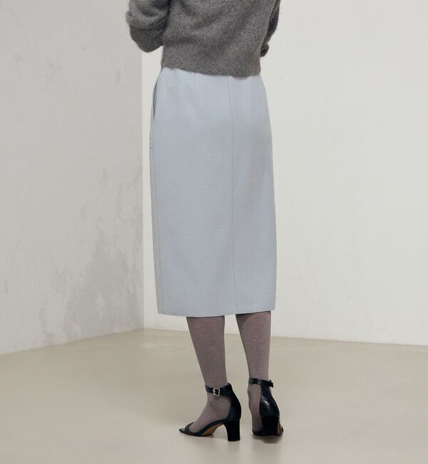 NOLLEY'S sophi「ウォッシャブルダブルジャージハーフジップタイトスカート」|タイト|