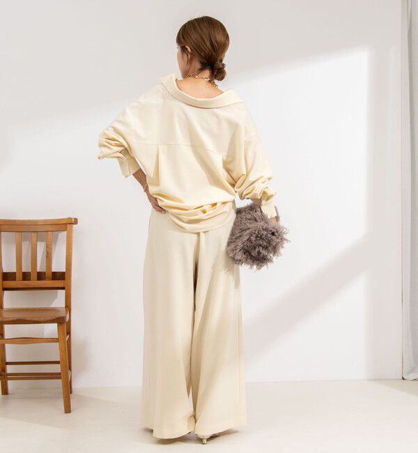 NOLLEY'S「◇【WEB限定サイズあり】《セットアップ対応》ウォッシャブルMannishワイドパンツ」|その他|