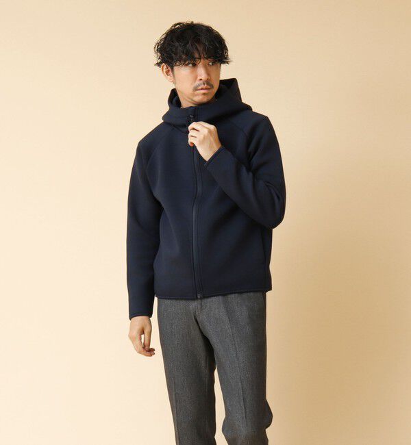 NOLLEY'S goodman「クジラ刺繍 ダンボールニット ジップパーカー」|パーカー|