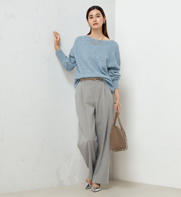 NOLLEY'S sophi「モヘヤラメスパンコール2WAYプルオーバーニット」|ニット・セーター|