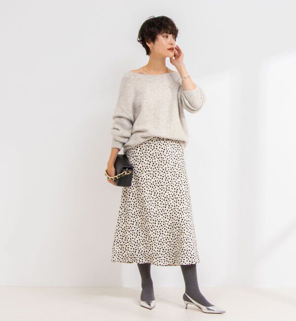 NOLLEY'S sophi「モヘヤラメスパンコール2WAYプルオーバーニット」|ニット・セーター|