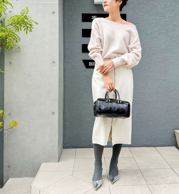 NOLLEY'S sophi「モヘヤラメスパンコール2WAYプルオーバーニット」|ニット・セーター|