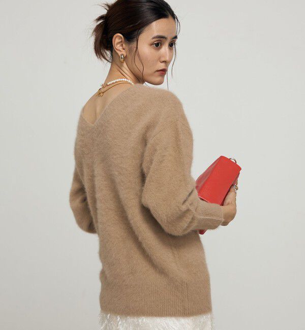 NOLLEY'S sophi「カシミヤ混ヘアリー2WAYプルオーバーニット」|ニット・セーター|