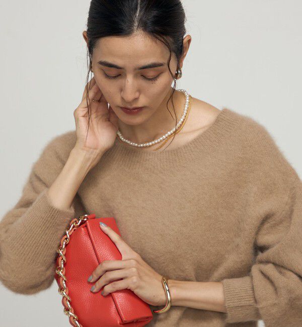 NOLLEY'S sophi「カシミヤ混ヘアリー2WAYプルオーバーニット」|ニット・セーター|