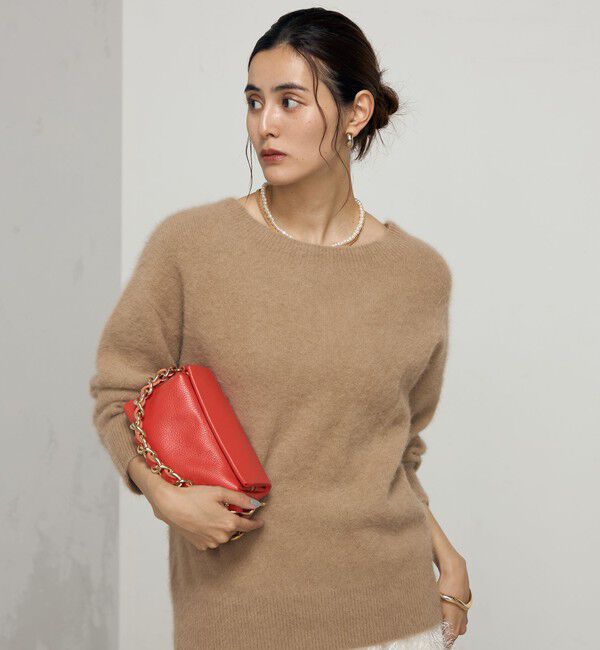 NOLLEY'S sophi「カシミヤ混ヘアリー2WAYプルオーバーニット」|ニット・セーター|