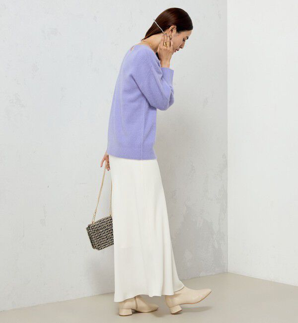NOLLEY'S sophi「カシミヤ混ヘアリー2WAYプルオーバーニット」|ニット・セーター|