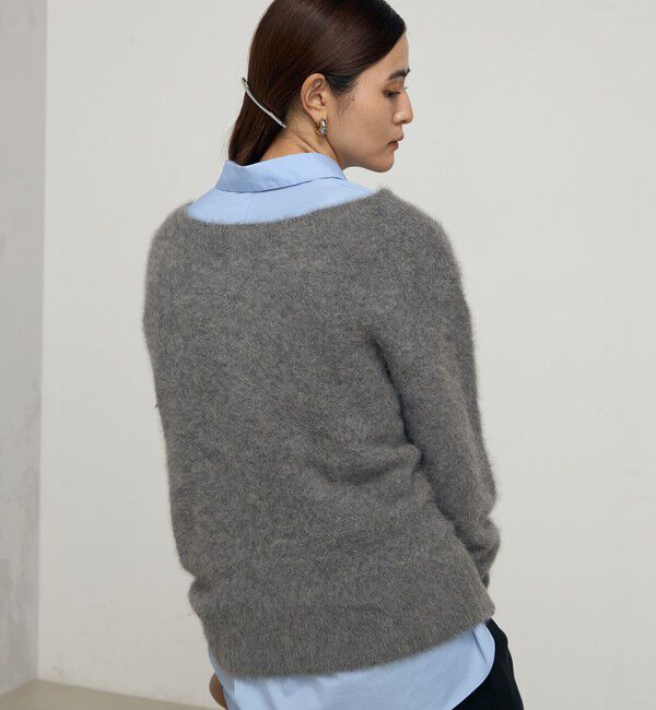NOLLEY'S sophi「カシミヤ混ヘアリー2WAYプルオーバーニット」|ニット・セーター|