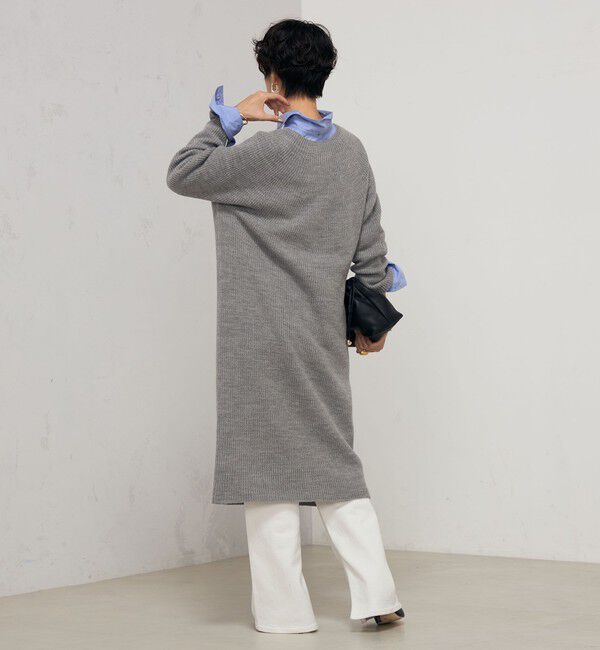 NOLLEY'S「ウォッシャブルカールカール求心柄ニットワンピース」|ワンピース|