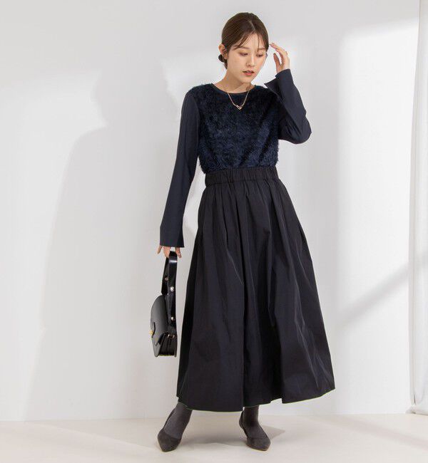 NOLLEY'S「カットジャガードドッキングプルオーバーブラウス」|シャツ・ブラウス|