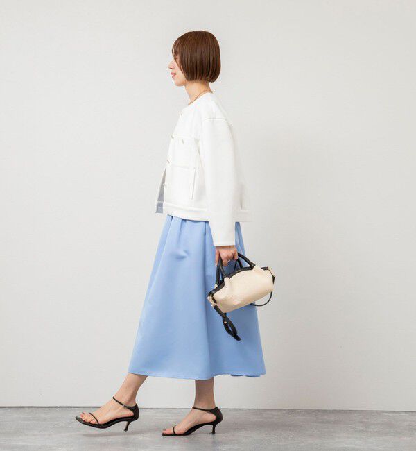 NOLLEY'S「ウォッシャブルエアボールクルーネックブルゾン」|ブルゾン・スタジャン|