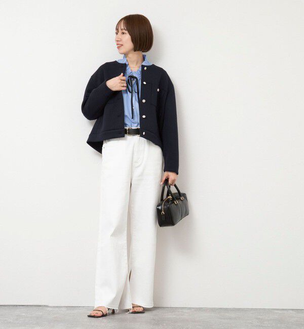 NOLLEY'S「ウォッシャブルエアボールクルーネックブルゾン」|ブルゾン・スタジャン|