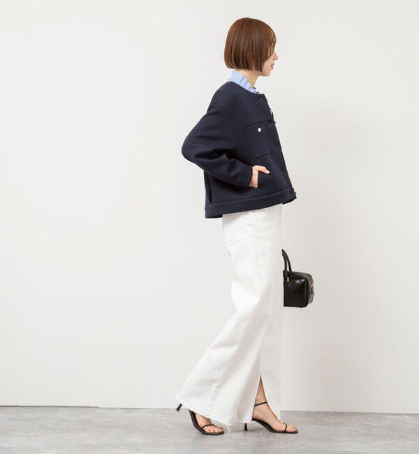 NOLLEY'S「ウォッシャブルエアボールクルーネックブルゾン」|ブルゾン・スタジャン|