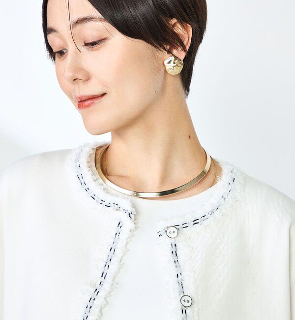 NOLLEY'S「《手洗い可能》フワシャギーステッチニットジャケット」|カーディガン|