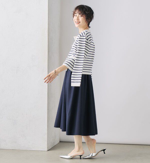 NOLLEY'S「《手洗い可能》フワシャギーステッチニットジャケット」|カーディガン|