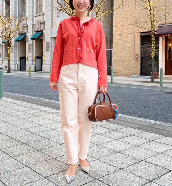 NOLLEY'S「《手洗い可能》フワシャギーステッチニットジャケット」|カーディガン|