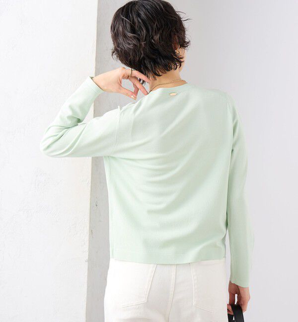 NOLLEY'S sophi「《アンサンブル対応》《手洗い可能》マルチファンクションクルーネックカーディガン」|カーディガン|