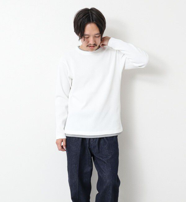 NOLLEY'S goodman「《吸水速乾》ワッフルダブルカラーLS TEE 25SS」|Tシャツ・カットソー|