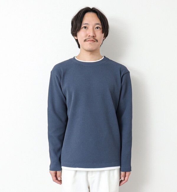 NOLLEY'S goodman「《吸水速乾》ワッフルダブルカラーLS TEE 25SS」|Tシャツ・カットソー|