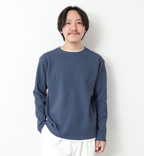 NOLLEY'S goodman「《吸水速乾》ワッフルダブルカラーLS TEE 25SS」|Tシャツ・カットソー|