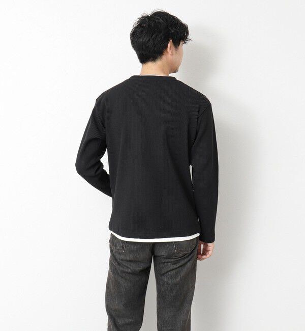 NOLLEY'S goodman「《吸水速乾》ワッフルダブルカラーLS TEE 25SS」|Tシャツ・カットソー|