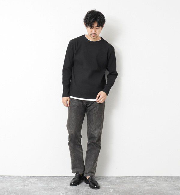 NOLLEY'S goodman「《吸水速乾》ワッフルダブルカラーLS TEE 25SS」|Tシャツ・カットソー|