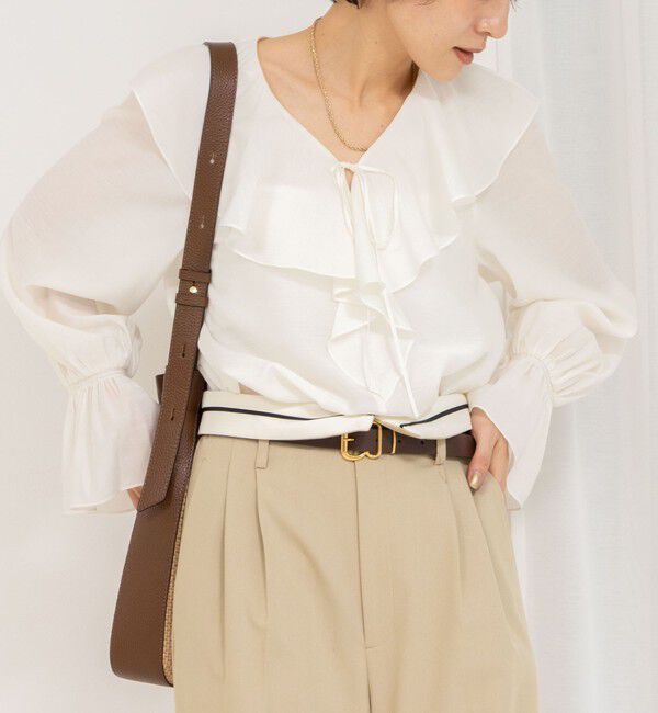 NOLLEY'S sophi「シアーラッフルブラウス」|シャツ・ブラウス|