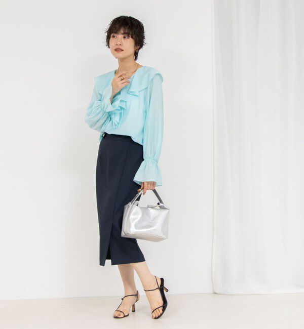 NOLLEY'S sophi「シアーラッフルブラウス」|シャツ・ブラウス|