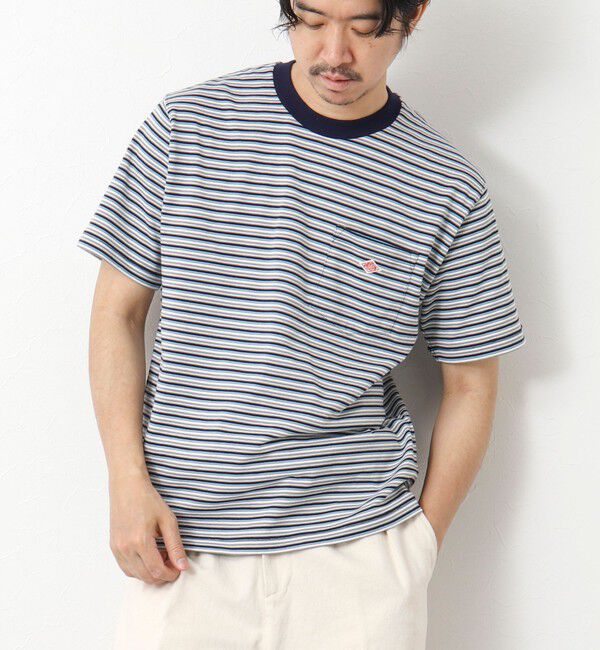 NOLLEY'S goodman「【DANTON/ダントン】C0198TCB STRIPE POCKET T-SHIRT」|Tシャツ・カットソー|