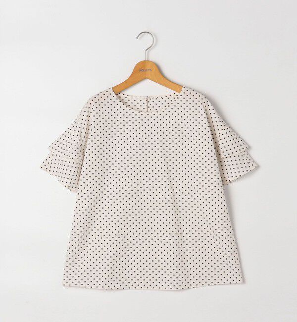 NOLLEY'S「【追加】サッカードットバックフリルブラウス」|シャツ・ブラウス|