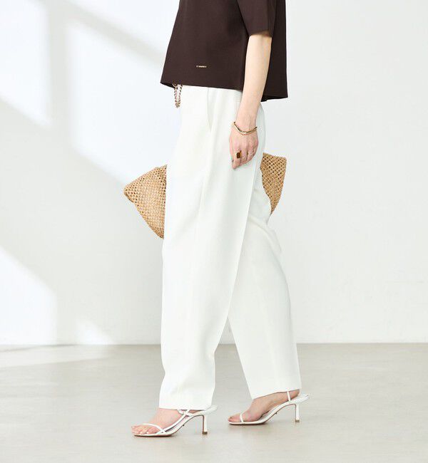 NOLLEY'S「ウォッシャブル防しわスパンツイルツータックテーパードパンツ」|その他|