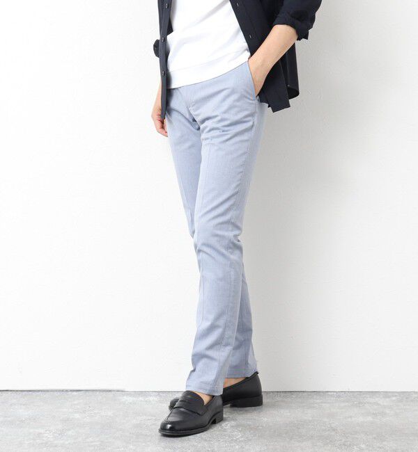 NOLLEY'S goodman「《ビジカジ対応》綿麻COOLMAX スリムフィットパンツ 25SS」|チノ|