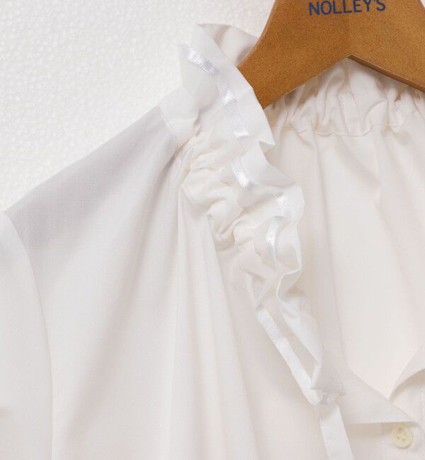 NOLLEY'S「衿フリルリボンブラウス」|シャツ・ブラウス|