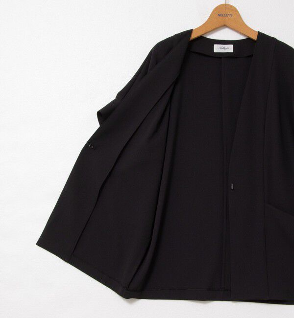 NOLLEY'S「《セットアップ対応》ウォッシャブルツイルフレンチジャケット」|ノーカラージャケット|