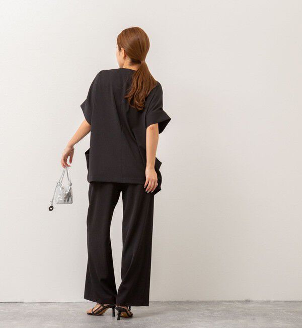 NOLLEY'S「《セットアップ対応》ウォッシャブルツイルフレンチジャケット」|ノーカラージャケット|