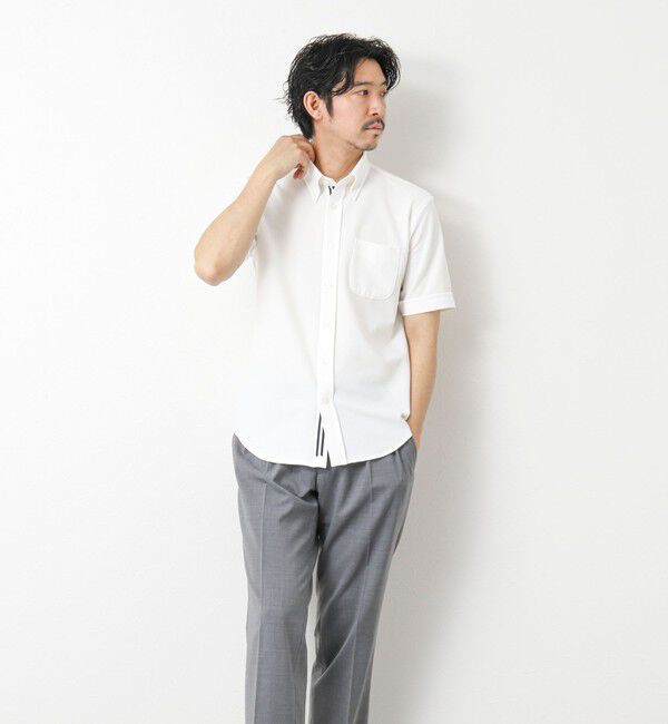 NOLLEY'S goodman「《ビジカジ対応》吸水速乾 360&deg;ストレッチ トリコットST テープBD 25SS」|シャツ・ブラウス|