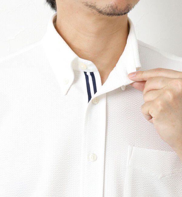 NOLLEY'S goodman「《ビジカジ対応》吸水速乾 360&deg;ストレッチ トリコットST テープBD 25SS」|シャツ・ブラウス|
