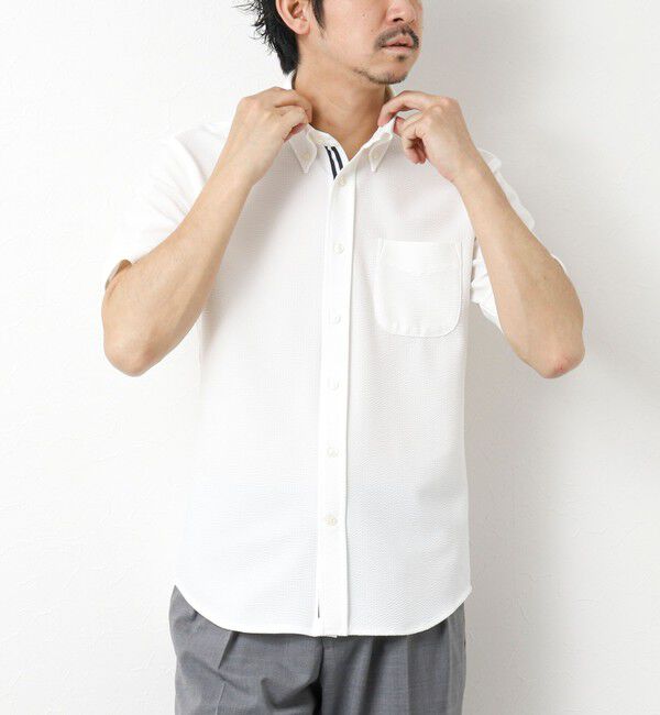 NOLLEY'S goodman「《ビジカジ対応》吸水速乾 360&deg;ストレッチ トリコットST テープBD 25SS」|シャツ・ブラウス|