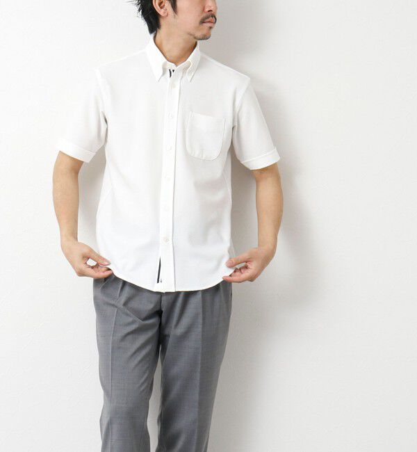 NOLLEY'S goodman「《ビジカジ対応》吸水速乾 360&deg;ストレッチ トリコットST テープBD 25SS」|シャツ・ブラウス|