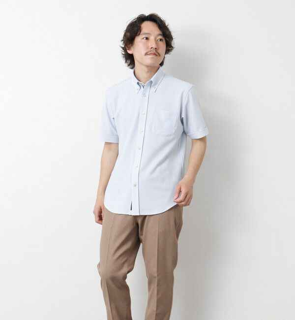 NOLLEY'S goodman「《ビジカジ対応》吸水速乾 360&deg;ストレッチ トリコットST テープBD 25SS」|シャツ・ブラウス|