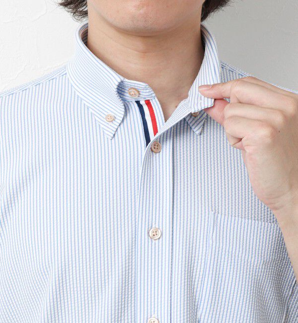 NOLLEY'S goodman「《ビジカジ対応》吸水速乾 360&deg;ストレッチ トリコットST テープBD 25SS」|シャツ・ブラウス|