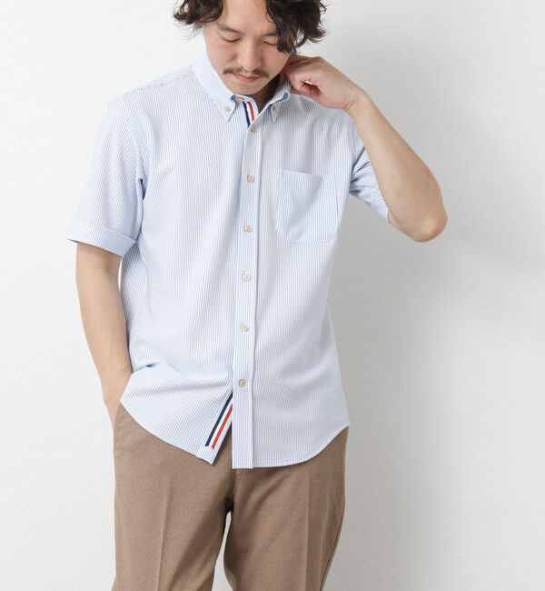 NOLLEY'S goodman「《ビジカジ対応》吸水速乾 360&deg;ストレッチ トリコットST テープBD 25SS」|シャツ・ブラウス|