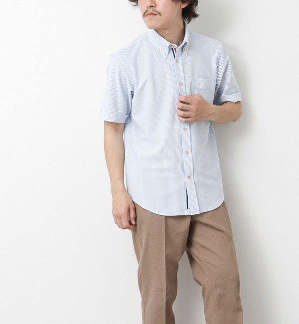 NOLLEY'S goodman「《ビジカジ対応》吸水速乾 360&deg;ストレッチ トリコットST テープBD 25SS」|シャツ・ブラウス|