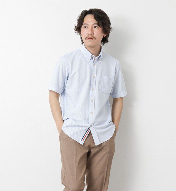 NOLLEY'S goodman「《ビジカジ対応》吸水速乾 360&deg;ストレッチ トリコットST テープBD 25SS」|シャツ・ブラウス|