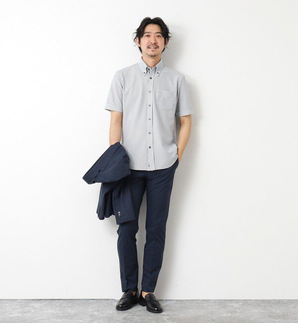 NOLLEY'S goodman「《ビジカジ対応》吸水速乾 360&deg;ストレッチ トリコットST テープBD 25SS」|シャツ・ブラウス|