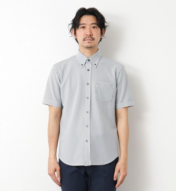 NOLLEY'S goodman「《ビジカジ対応》吸水速乾 360&deg;ストレッチ トリコットST テープBD 25SS」|シャツ・ブラウス|