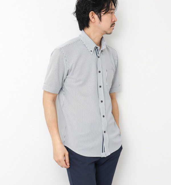 NOLLEY'S goodman「《ビジカジ対応》吸水速乾 360&deg;ストレッチ トリコットST テープBD 25SS」|シャツ・ブラウス|