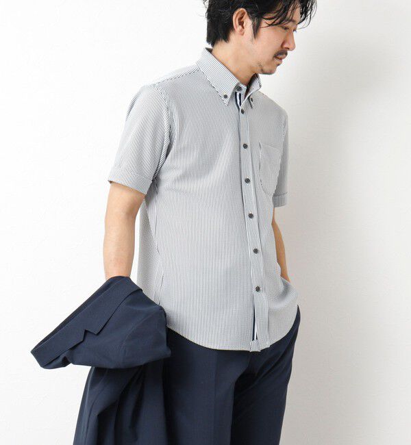 NOLLEY'S goodman「《ビジカジ対応》吸水速乾 360&deg;ストレッチ トリコットST テープBD 25SS」|シャツ・ブラウス|