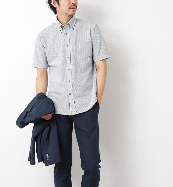 NOLLEY'S goodman「《ビジカジ対応》吸水速乾 360&deg;ストレッチ トリコットST テープBD 25SS」|シャツ・ブラウス|