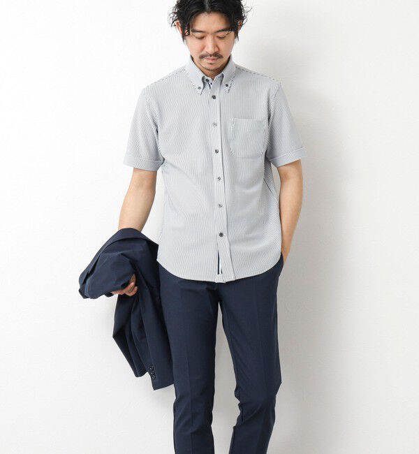 NOLLEY'S goodman「《ビジカジ対応》吸水速乾 360&deg;ストレッチ トリコットST テープBD 25SS」|シャツ・ブラウス|