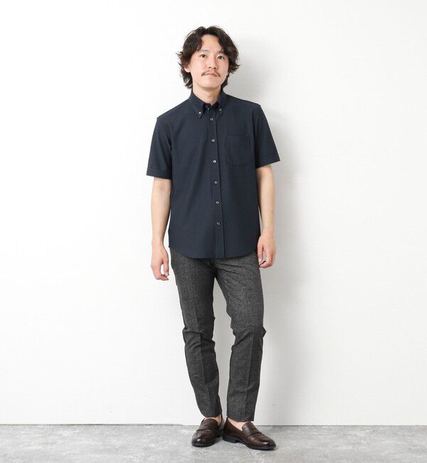 NOLLEY'S goodman「《ビジカジ対応》吸水速乾 360&deg;ストレッチ トリコットST テープBD 25SS」|シャツ・ブラウス|